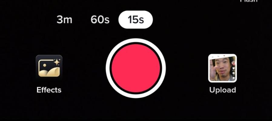red "record" button - how to do a voiceover  on TikTok