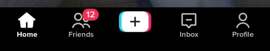 plus icon on TikTok